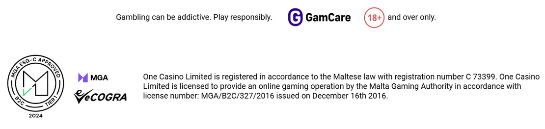 OneCasino casino license